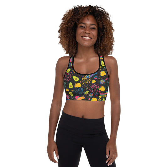 Taco Pawty Padded Sports Bra