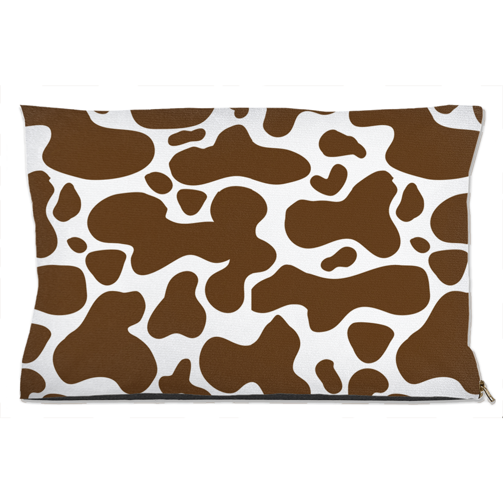 Cowhide Brown Dog Bed