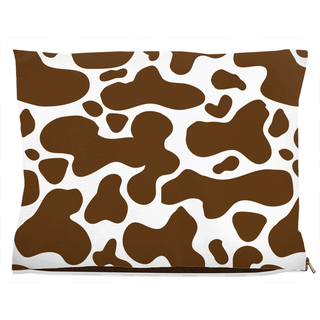 Cowhide Brown Dog Bed