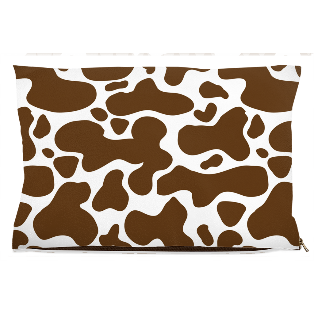 Cowhide Brown Dog Bed