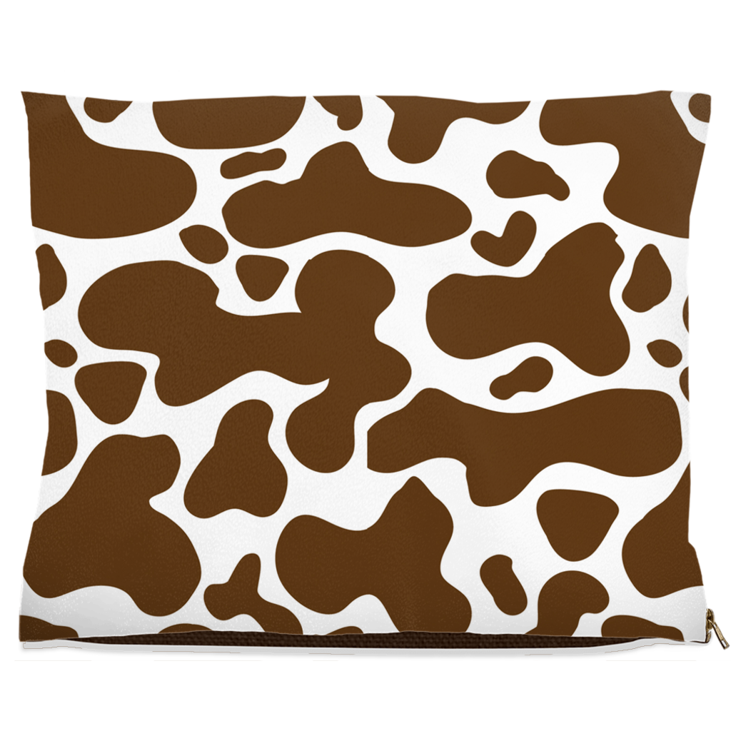 Cowhide Brown Dog Bed