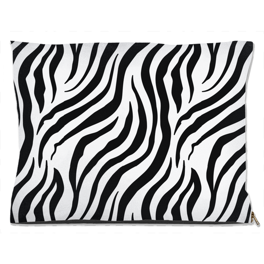 Zebra Print Dog Bed