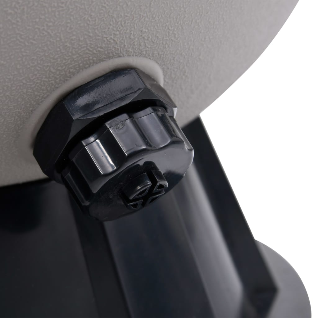 NNEVL Pool Sand Filter with Side Mount 6-Way Valve Grey