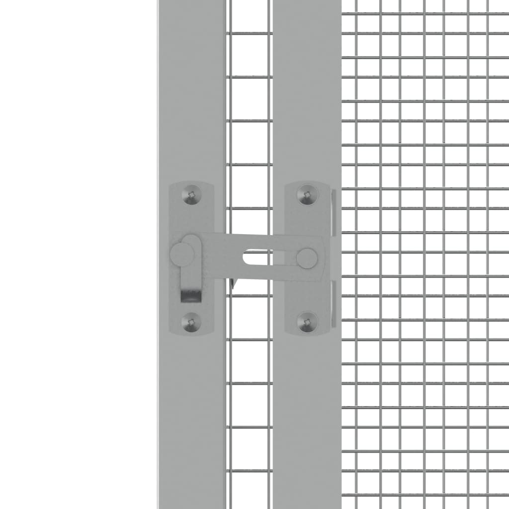 NNEVL Bird Cage Grey 111x107x211.5 cm Galvanised Steel