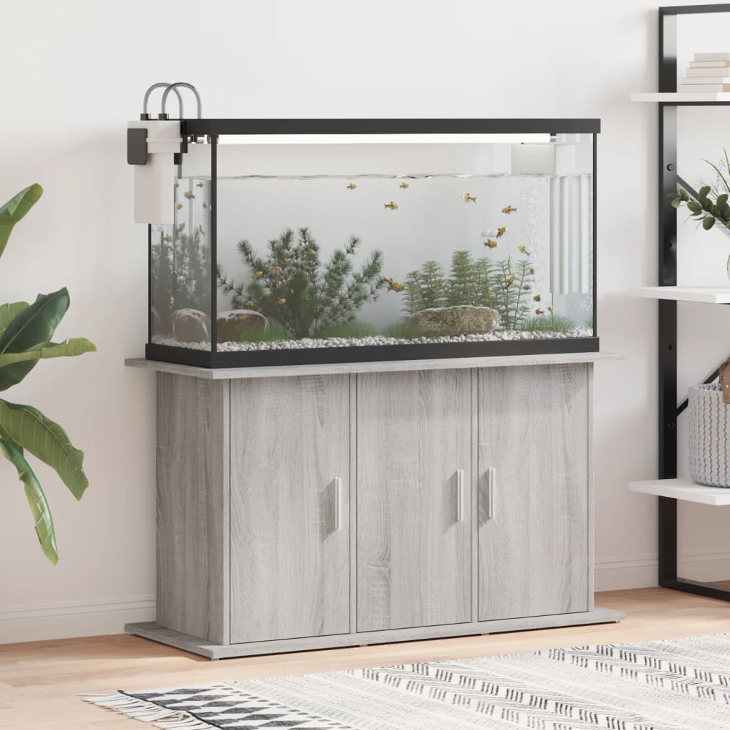 Vidaxl aquarium stand 101x41x58 cm processed wood gray sonoma oak