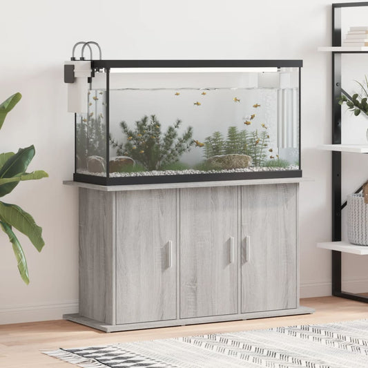 Vidaxl aquarium stand 101x41x58 cm processed wood gray sonoma oak