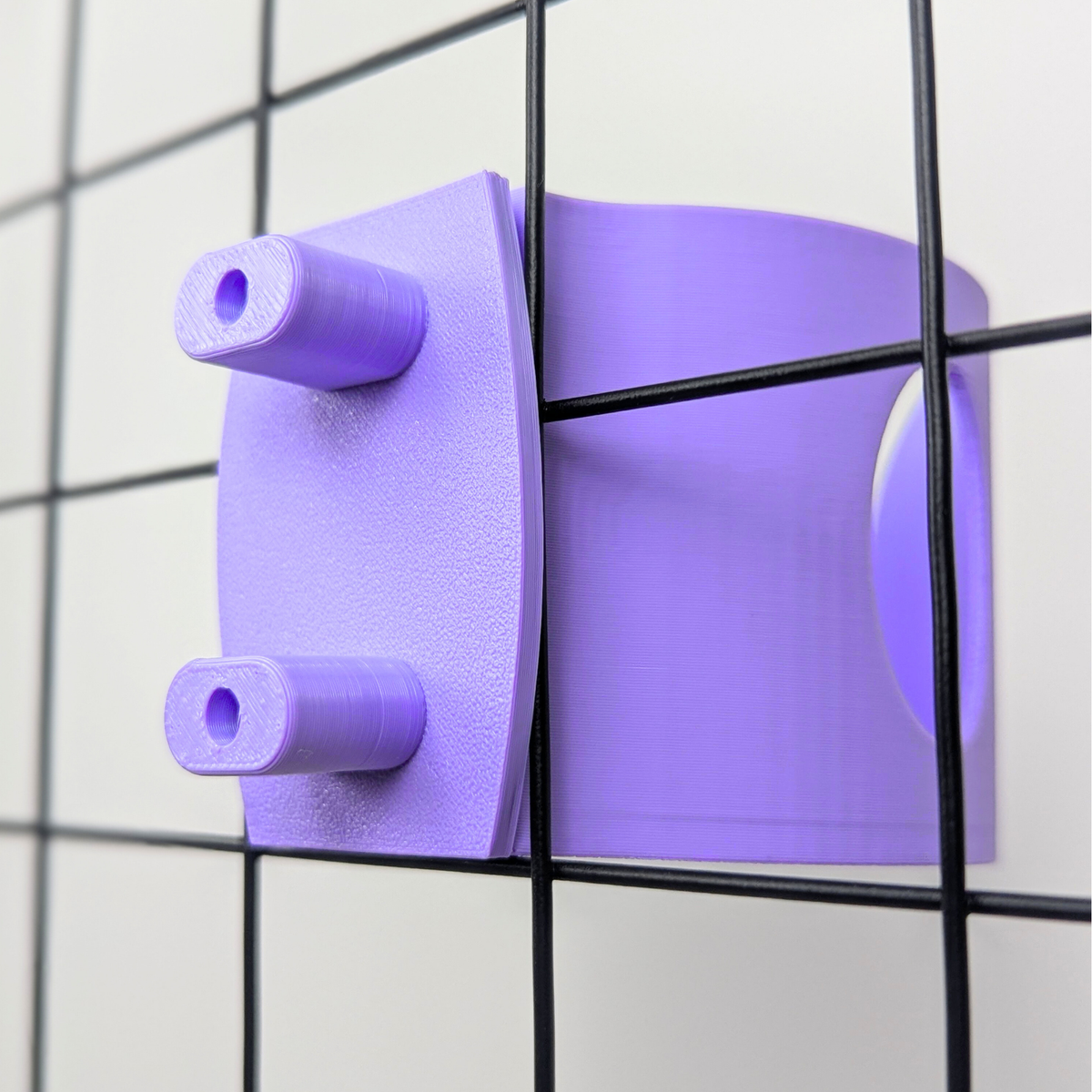 No-Wire Guinea Pig & Rabbit Water Bottle Holder – Pastel Purple | Made in Britain