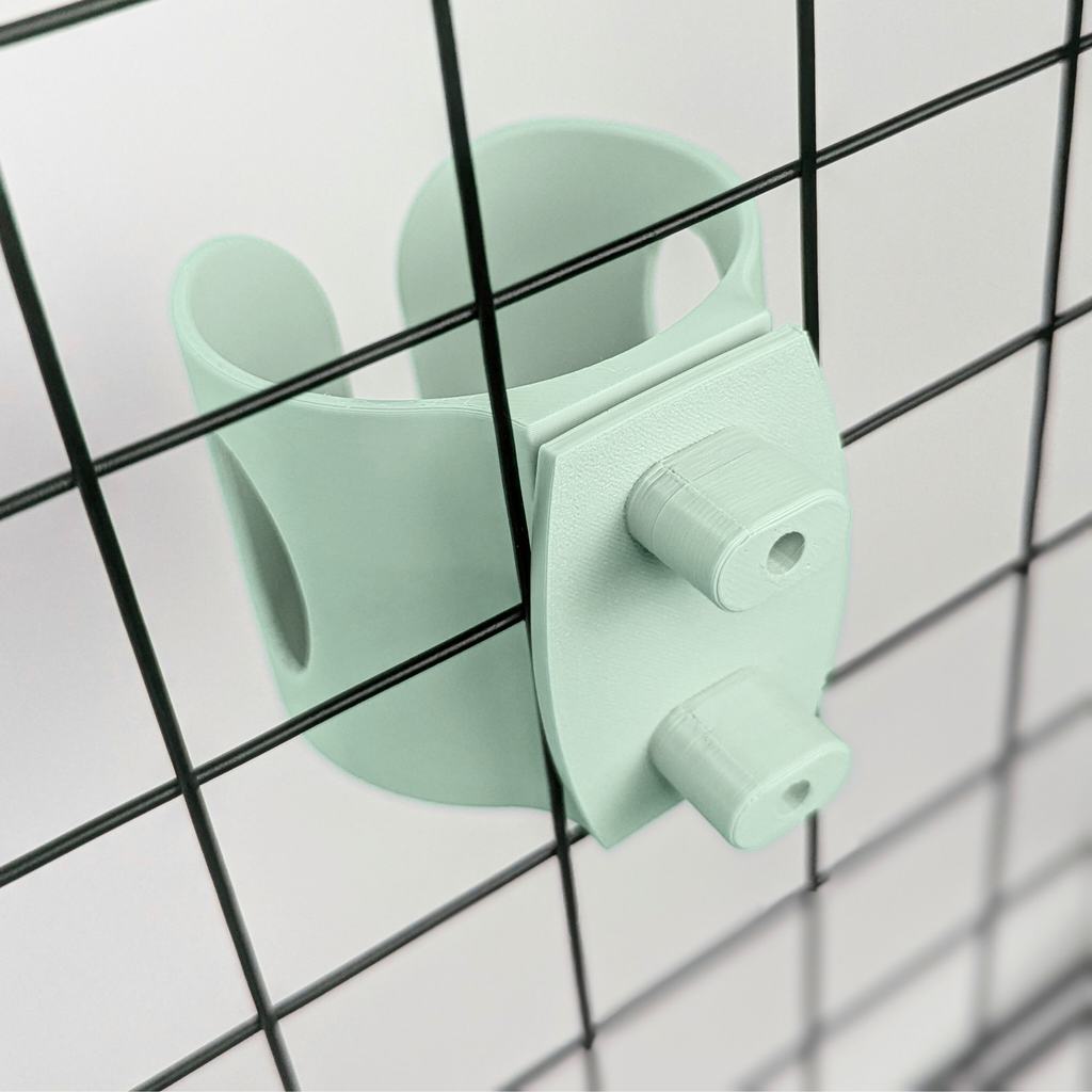 Guinea Pig Bottle Holder Duo Pack – Pastel Green | 2x No-Wire | Made in Britain