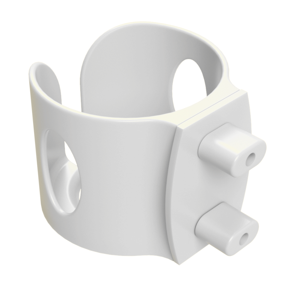 No-Wire Guinea Pig & Rabbit Water Bottle Holder – Bright White | Made in Britain