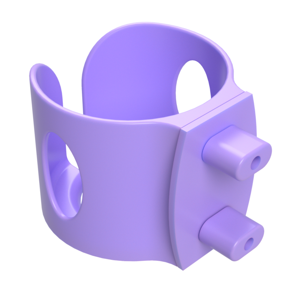 No-Wire Guinea Pig & Rabbit Water Bottle Holder – Pastel Purple | Made in Britain