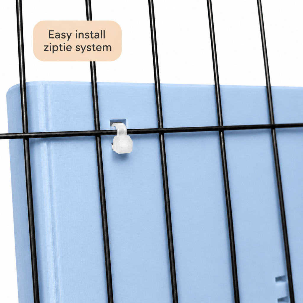 Guinea Pig & Rabbit Hay Rack – Pastel Blue | Cage & Wall Mounted | Made in Britain