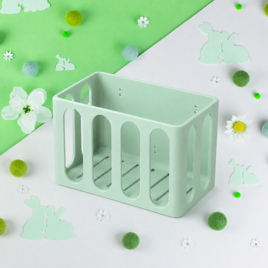 Guinea Pig & Rabbit Hay Rack – Pastel Green | Cage & Wall Mounted | Made in Britain