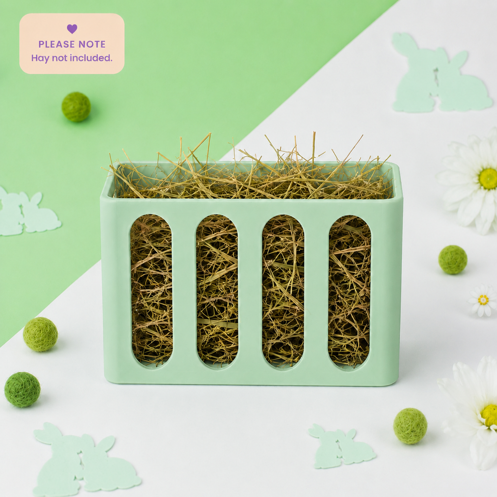 Guinea Pig & Rabbit Hay Rack – Pastel Green | Cage & Wall Mounted | Made in Britain
