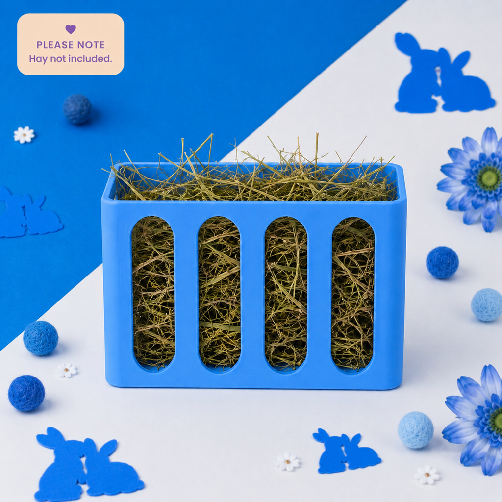 Guinea Pig & Rabbit Hay Rack – Sky Blue | Cage & Wall Mounted | Made in Britain