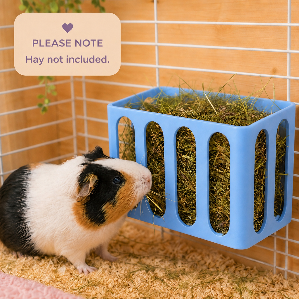 Guinea Pig & Rabbit Hay Rack – Sky Blue | Cage & Wall Mounted | Made in Britain