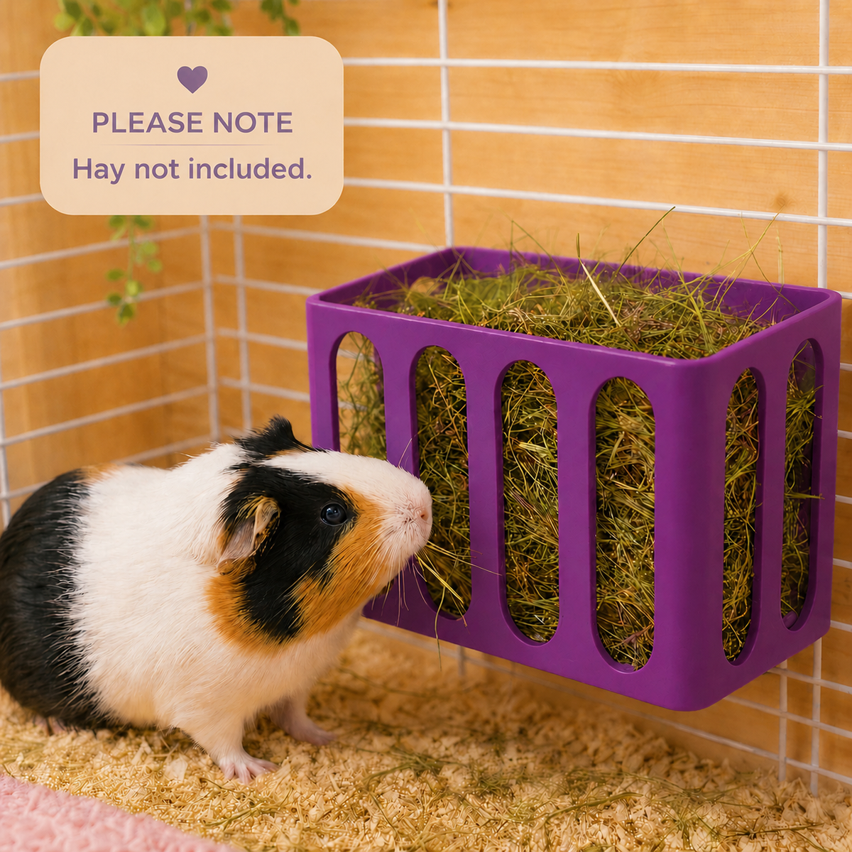 Guinea Pig & Rabbit Hay Rack – Electric Purple | Cage & Wall Mounted | Made in Britain