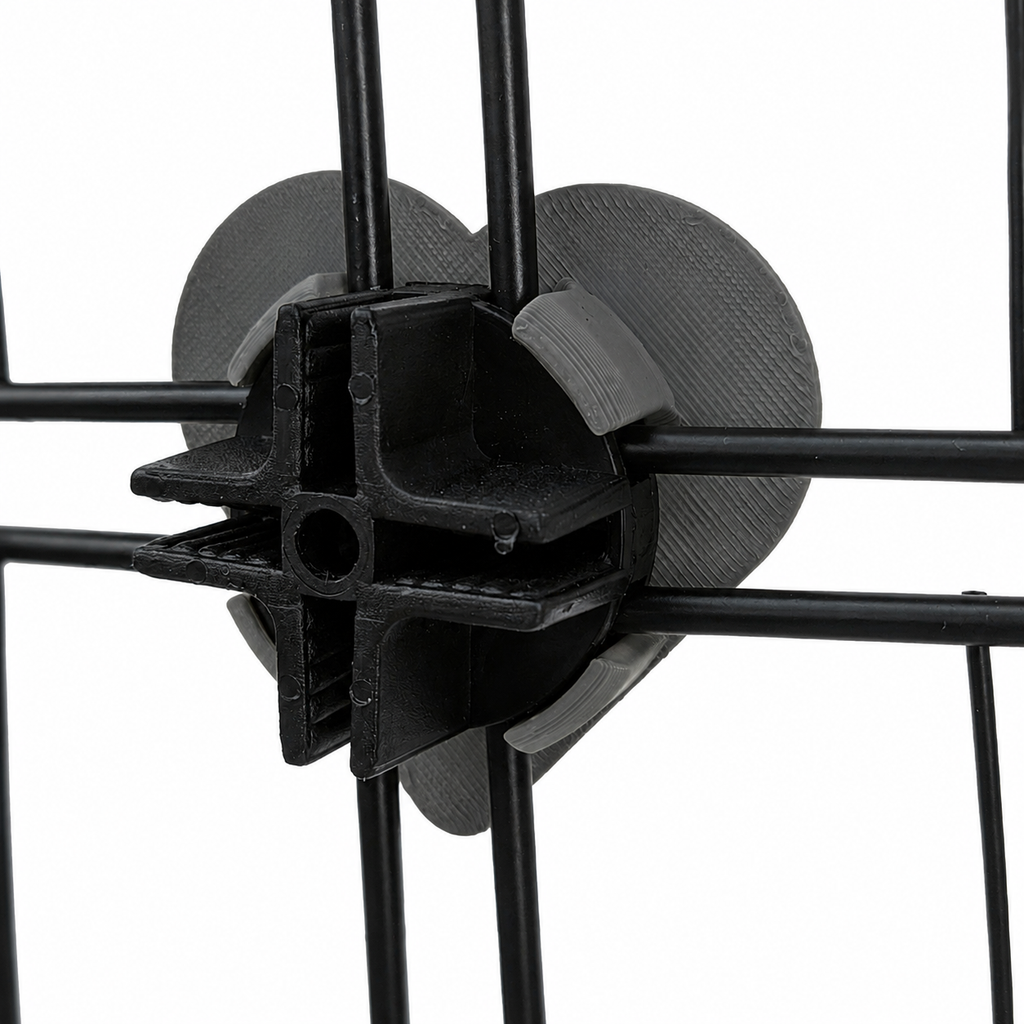 Decorative Cage Connector – Jet Black | Kavee, Ozzy & C&C Cage | Made in Britain