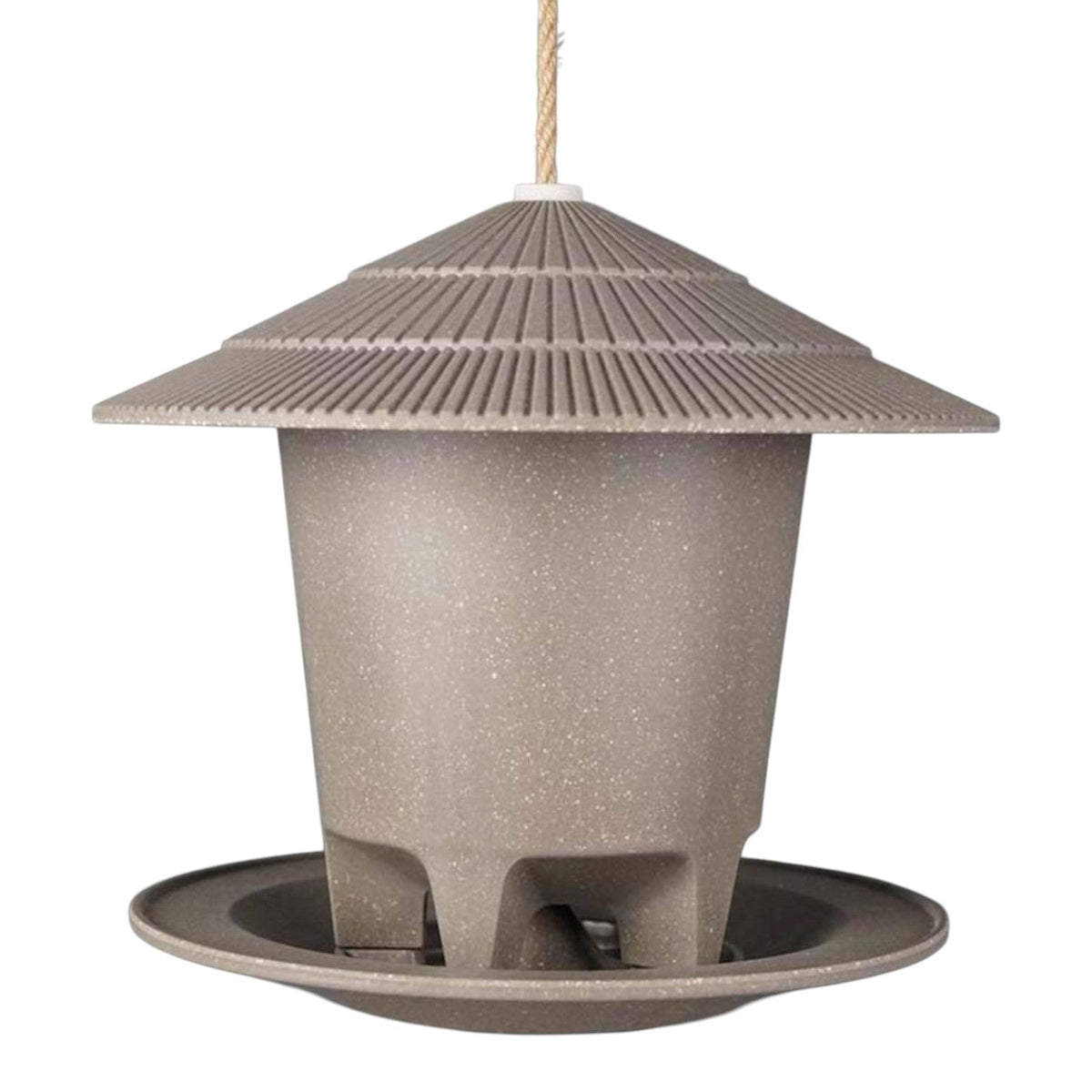 Earthy Deluxe Round Bird Feeder - Straw (21.8cm)