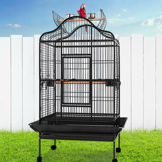 NNEDSZ Bird Cage Pet Cages Aviary 168CM Large Travel Stand Budgie Parrot Toys