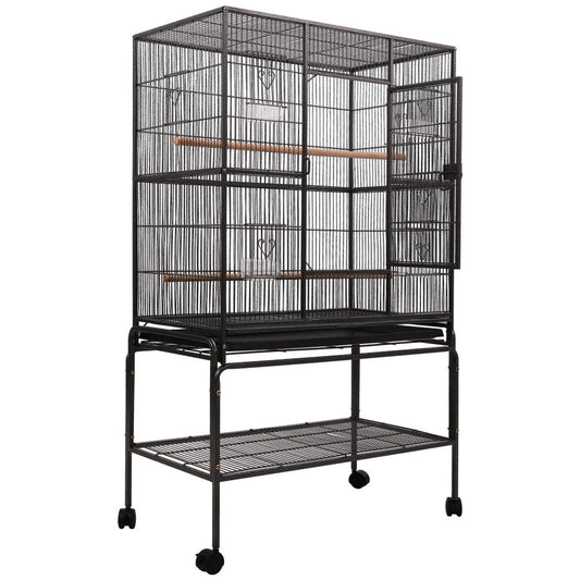 NNEDSZ Bird Cage Pet Cages Aviary 137CM Large Travel Stand Budgie Parrot Toys