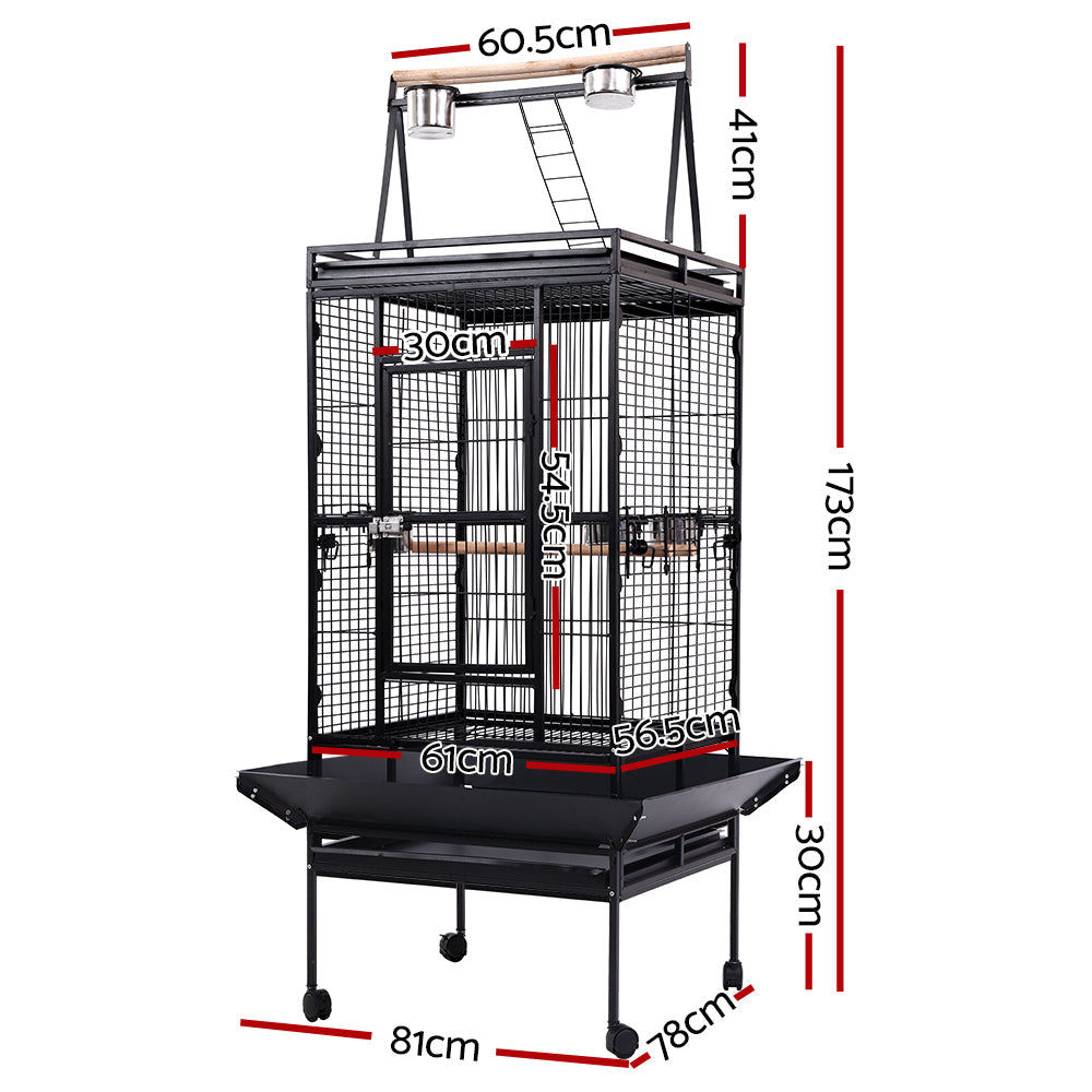 NNEDSZ Bird Cage Pet Cages Aviary 173CM Large Travel Stand Budgie Parrot Toys
