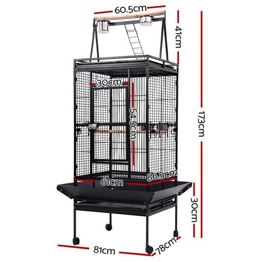 NNEDSZ Bird Cage Pet Cages Aviary 173CM Large Travel Stand Budgie Parrot Toys