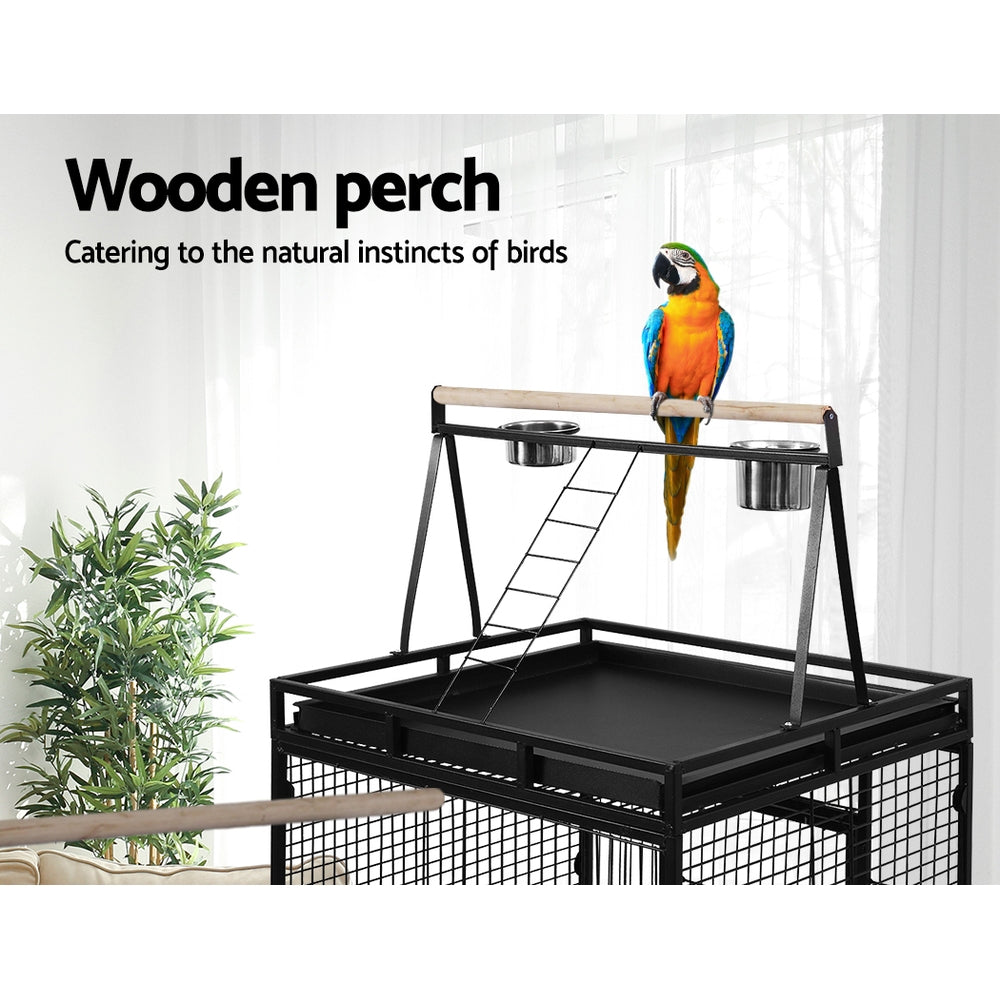 NNEDSZ Bird Cage Pet Cages Aviary 173CM Large Travel Stand Budgie Parrot Toys