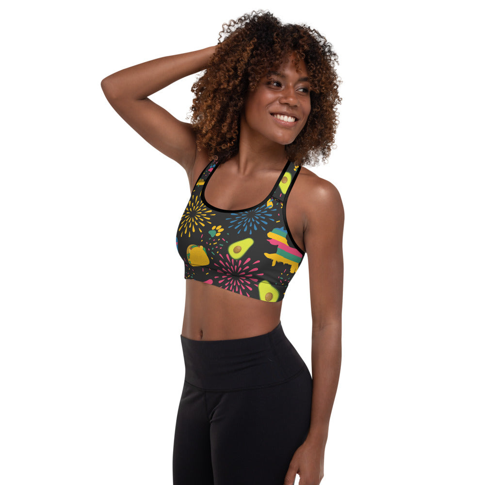 Taco Pawty Padded Sports Bra