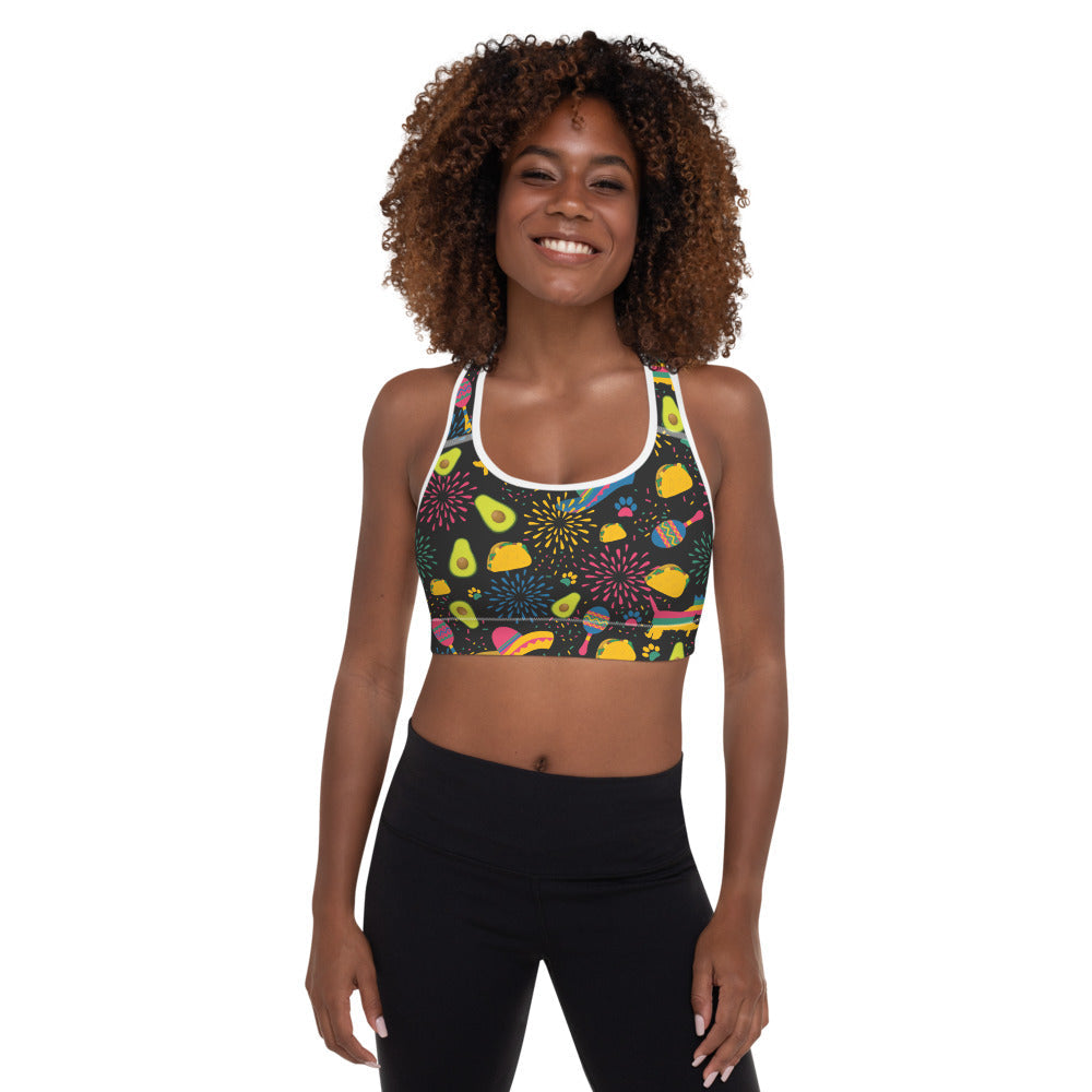 Taco Pawty Padded Sports Bra